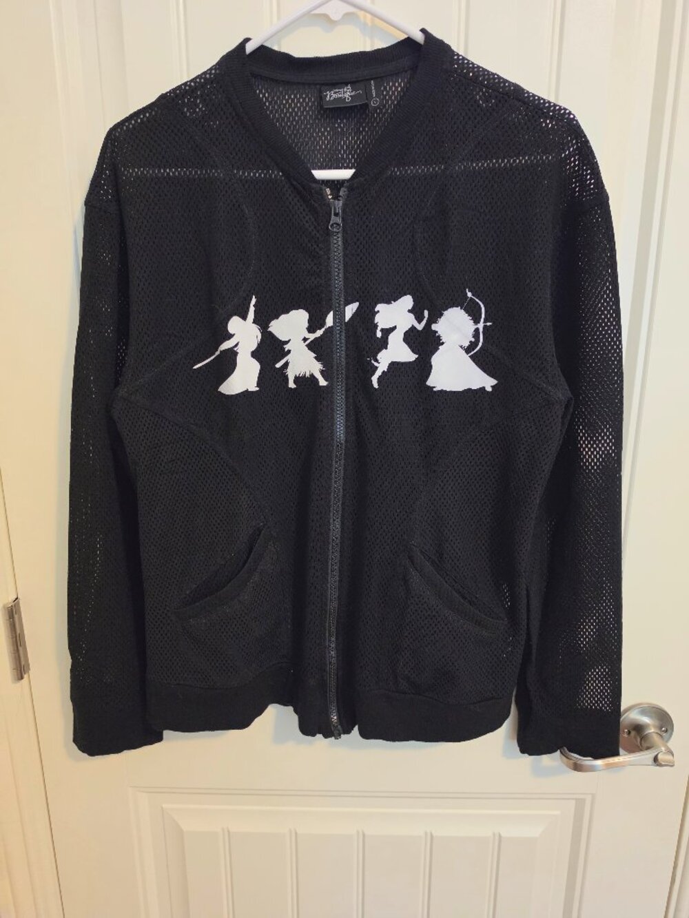 Disney Boutique Mesh Zip-Up Jacket, Mulan, Moana, Pocahontas, Merida, Large
